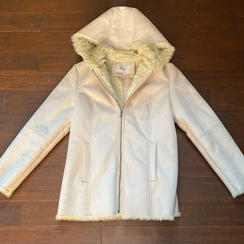 G.H.BASS & Co FAUX SUEDE COAT EST 1876 MAINE, USA Small